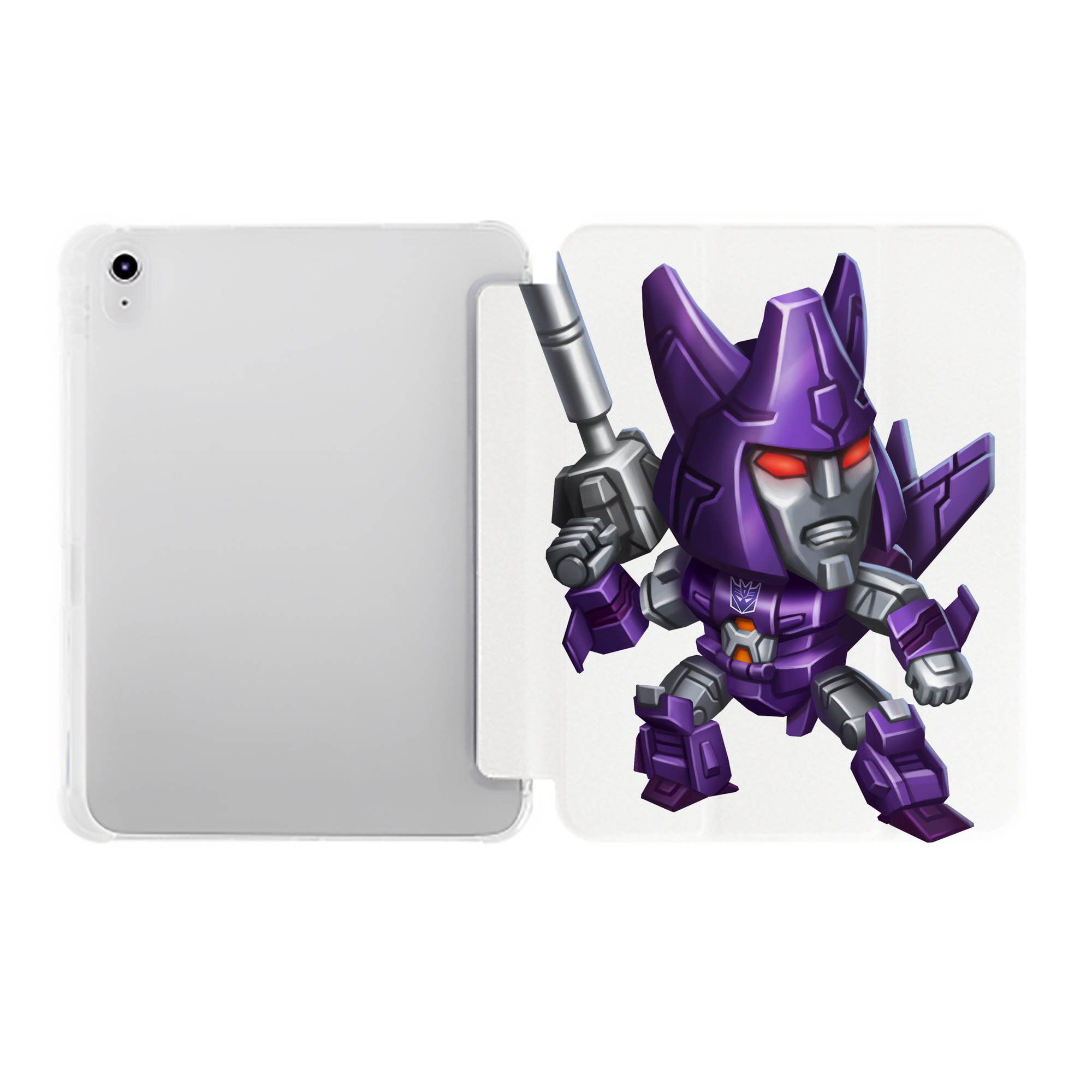 （画像用）  IPad ケース ペン収納付き 三つ折りスタンド PUレザー×シリコン 対応機種9.5/10.5/10.9インチ
